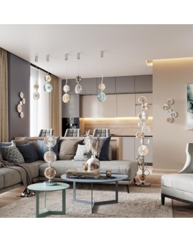 5416/13TL L-VISION ODL_EX23 11 хром/светло-серый/коричневый металл/стекло Настольная лампа LED 13W 4000K CARAMELLA-foto4