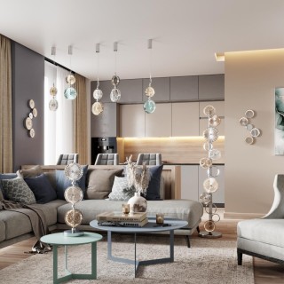 5416/13TL L-VISION ODL_EX23 11 хром/светло-серый/коричневый металл/стекло Настольная лампа LED 13W 4000K CARAMELLA-foto4