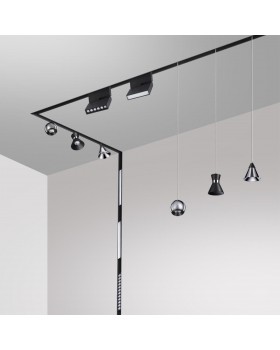 358397 SHINO NT20 054 хром/черн Трековый св-ник для низков.шинопровода IP20 LED 4000K 10W 48V FLUM-foto4