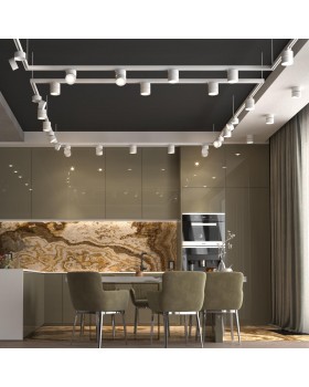 358780 PORT NT21 123 белый Трехфазный трековый светодиодный светильник IP20 LED 15W 4000K 1300Лм 100-265V GRODA-foto3