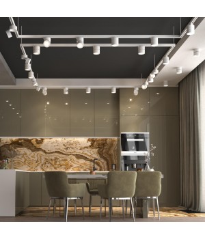 358780 PORT NT21 123 белый Трехфазный трековый светодиодный светильник IP20 LED 15W 4000K 1300Лм 100-265V GRODA-foto3