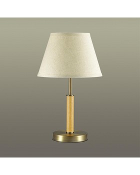 3703/1T COUNTY (В 2-Х КОРОБКАХ) LN19 194 античная бронза, дерево Настольная лампа E14 40W 220V ROBIN-foto3