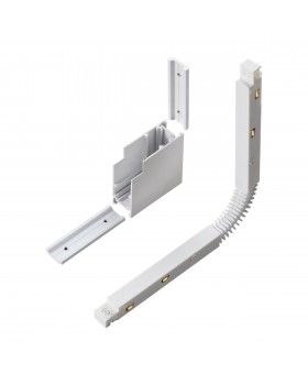 135123 SHINO NT21 043 белый Соединитель с токопроводом для шинопровода Г-образный IP20 48V FLUM-foto4