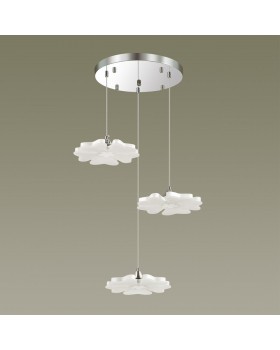 3644/78L LEDIO LN18 045 хром/матовый белый Светильник подвесной LED 78W 4000К 3900Лм 220V LEILA-foto3