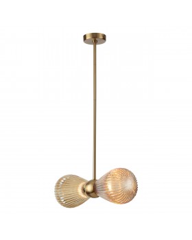 5402/2 MODERN ODL_EX23 21 золотой/янтарный/металл/стекло Подвес E14 2*40W ELICA-foto4