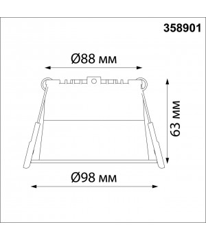 358901 SPOT NT22 227 белый Светильник встраиваемый светодиодный IP20 LED 4000К 12W 220V TRAN-foto2