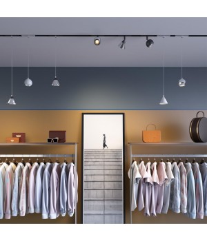 358396 SHINO NT20 054 хром/белый Трековый св-ник для низков.шинопровода IP20 LED 4000K 10W 48V FLUM-foto3