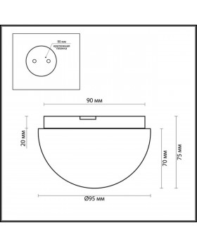 2443/1A DROPS ODL13 542 хром Потолочный светильник IP44 G9 40W 220V MINKAR-foto2