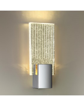 4363/5WL HIGHTECH ODL23 203 хром полированный/металл/стекло Настенный св-к IP20 LED 5W 261Лм 3000K RICCI-foto3