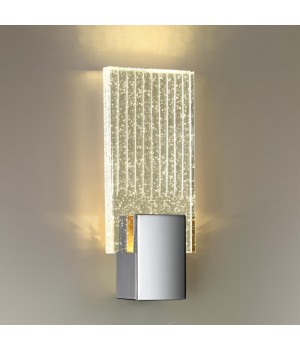 4363/5WL HIGHTECH ODL23 203 хром полированный/металл/стекло Настенный св-к IP20 LED 5W 261Лм 3000K RICCI-foto3