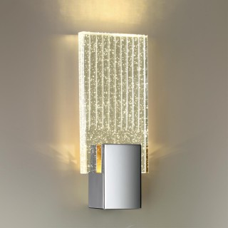 4363/5WL HIGHTECH ODL23 203 хром полированный/металл/стекло Настенный св-к IP20 LED 5W 261Лм 3000K RICCI-foto3