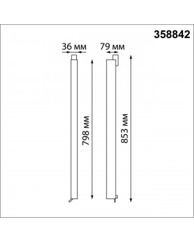 358842 PORT NT22 114 белый Светильник трехфазный трековый светодиодный IP20 LED 4000K 40W 220V ITER-foto2