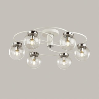 4538/6C MODERNI LN21 158 белый, хром Люстра потолочная E14 6*40W 220V HOLLY-foto3