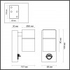 4389/1W HIGHTECH ODL23 561 черный/металл/пвх стойкий к УФ излучению Настенный светильник с датчиком движения IP44 LED GU10 7W MOTTO