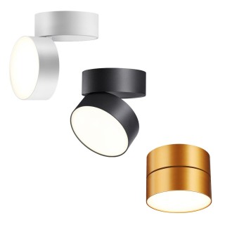 358750 OVER NT21 184 черный Светильник накладной светодиодный IP20 LED 24W 4000K 2100Лм 100-265V PROMETA-foto4