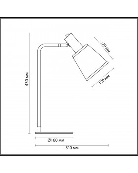 3638/1T MODERNI LN19 117 черный Настольная лампа E14 40W 220V MARCUS-foto2