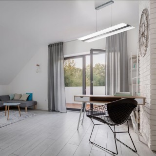 358445 OVER NT20 135 серебро Подвесной диммируемый светильник IP20 LED 3000~6000К ITER-foto4