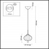 4459/1 COMFI LN20 085 золотой, белый Подвес E27 1*60W 220V JULIET