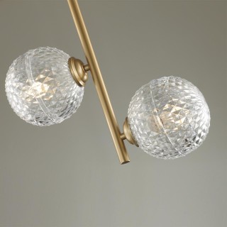 5292/2 MODERNI LN23 060 матовое золото Светильник подвесной E27 2*8W LED 220V GENEVA-foto4