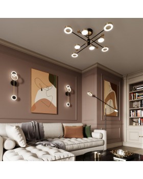 4321/20FL MIDCENT ODL23 169 черный/металл Напольный светильник с диммером на корпусе IP20 LED 20W 791Лм 3000K DENZEL-foto4