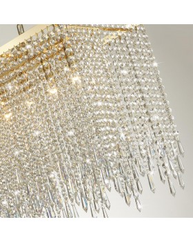 5028/9A MODERN ODL23 429 золотой/прозрачный металл/хрусталь Люстра E14 9*40W CHOKKA-foto5