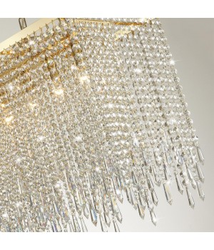 5028/9A MODERN ODL23 429 золотой/прозрачный металл/хрусталь Люстра E14 9*40W CHOKKA-foto5