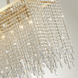 5028/9A MODERN ODL23 429 золотой/прозрачный металл/хрусталь Люстра E14 9*40W CHOKKA-foto5