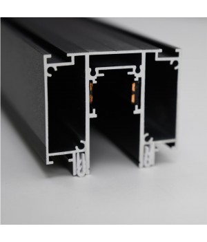 135129 NT21 042 черный Шинопровод для монтажа в натяжной потолок 2м 48V FLUM-foto5