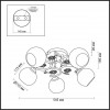 3000/5C COMFI LN16 068 белый с золотой патиной Люстра потолочная E14 5*40W 220V IVETTA