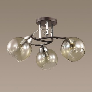 3507/3C COMFI LN18 073 хром, венге Люстра потолочная E27 3*60W 220V MELEFA-foto3