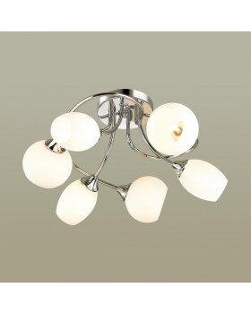 4552/6C COMFI LN21 059 хром, белый Люстра потолочная E27 6*60W 220V ALEXIS-foto3