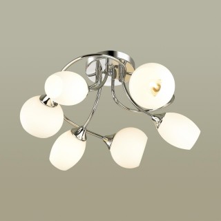 4552/6C COMFI LN21 059 хром, белый Люстра потолочная E27 6*60W 220V ALEXIS-foto3