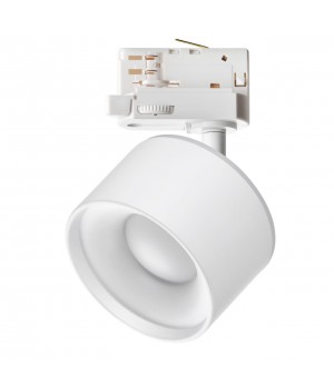 358976 PORT NT22 119 белый Трехфазный трековый светильник с переключ. цв. температуры IP20 LED 3000К\4000К\6000К 12W вниз + 3W вверх 110-265V GIRO-foto3