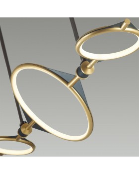 4995/50L L-VISION ODL23 377 матов.золотой/черный Люстра LED 50W 3000K VIKEMA-foto4