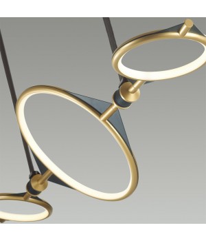 4995/50L L-VISION ODL23 377 матов.золотой/черный Люстра LED 50W 3000K VIKEMA-foto4