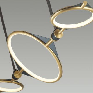 4995/50L L-VISION ODL23 377 матов.золотой/черный Люстра LED 50W 3000K VIKEMA-foto4