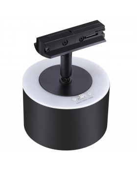 358974 PORT NT22 079 черный Светильник трековый однофазный трехжильный с переключ. цв. температуры IP20 LED 3000К\4000К\6000К 12W вниз + 3W вверх 110--foto7