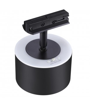 358974 PORT NT22 079 черный Светильник трековый однофазный трехжильный с переключ. цв. температуры IP20 LED 3000К\4000К\6000К 12W вниз + 3W вверх 110--foto7