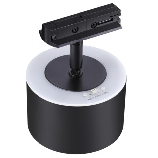 358974 PORT NT22 079 черный Светильник трековый однофазный трехжильный с переключ. цв. температуры IP20 LED 3000К\4000К\6000К 12W вниз + 3W вверх 110--foto7