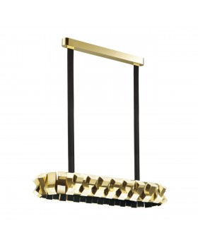 4993/80LA L-VISION ODL23 373 золотой/черный/металл/акрил Люстра LED 80W 3000K ASTURO-foto5