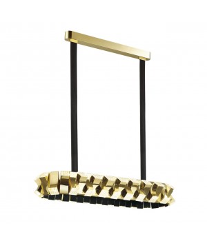 4993/80LA L-VISION ODL23 373 золотой/черный/металл/акрил Люстра LED 80W 3000K ASTURO-foto5