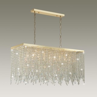 5028/9A MODERN ODL23 429 золотой/прозрачный металл/хрусталь Люстра E14 9*40W CHOKKA-foto3