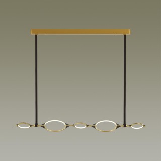 4995/50L L-VISION ODL23 377 матов.золотой/черный Люстра LED 50W 3000K VIKEMA-foto3