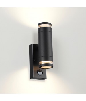 6605/2W HIGHTECH ODL23 563 черный/металл/пвх стойкий к УФ излучению Настенный св-к IP44 LED GU10 7W MOTTO-foto4