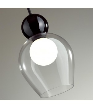 5023/1 MODERN ODL23 293 черный/прозрачный/белый матовый металл/стекло Подвес G9 LED 5W BLACKY-foto5