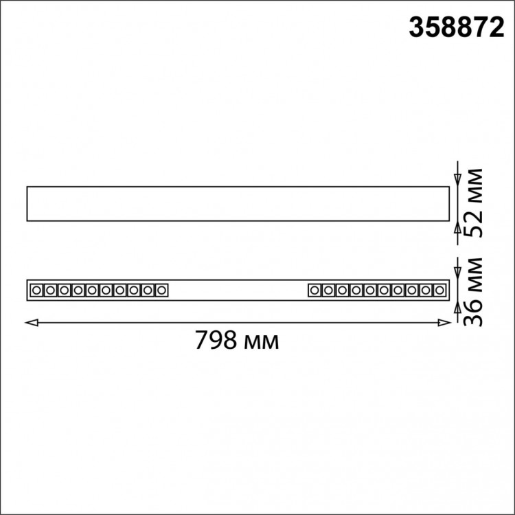 358872 OVER NT22 172 черный Светильник накладной/подвесной светодиодный IP20 LED 4000K 30W 220V ITER