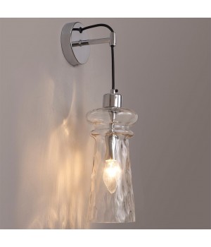 4968/1W MODERN ODL23 301 хром/прозрачный/металл/стекло Бра E14 1*40W PASTI-foto3