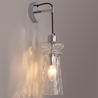 4968/1W MODERN ODL23 301 хром/прозрачный/металл/стекло Бра E14 1*40W PASTI-foto3