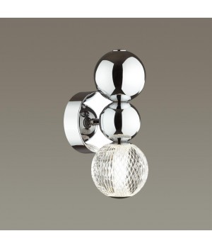 5007/4WL L-VISION ODL23 419 хром/прозрачный/металл/акрил Бра LED 4W 4000K 230Лм CRYSTAL-foto3