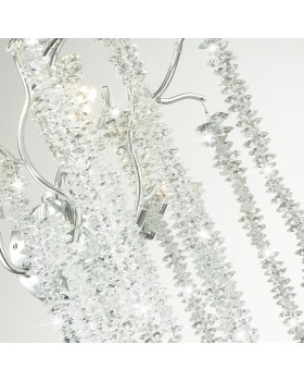 5004/3W HALL ODL23 485 серебристый/прозрачный металл/хрусталь Бра G9 3*40W BANCHE-foto5